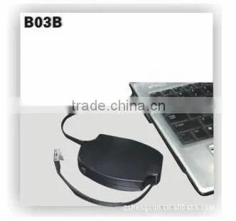 B03 new design retractable desktop cable holder for hotel room