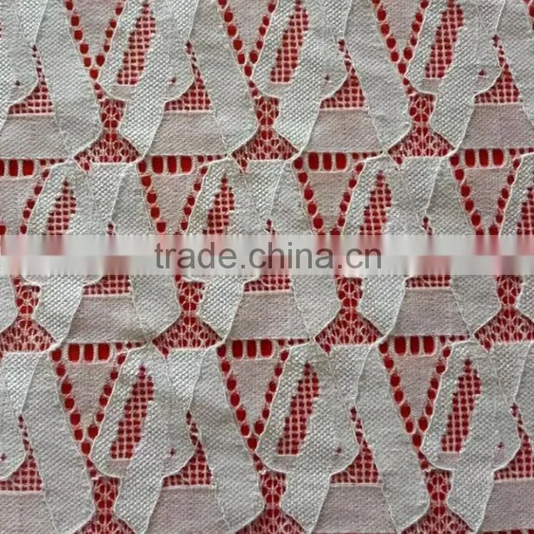 new wholesale high quality white elastic lace fabric