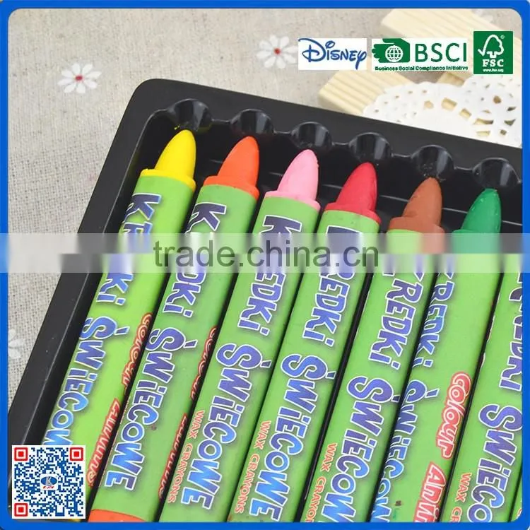 Custom artist professional drawing wax multi color crayon colors for school kids