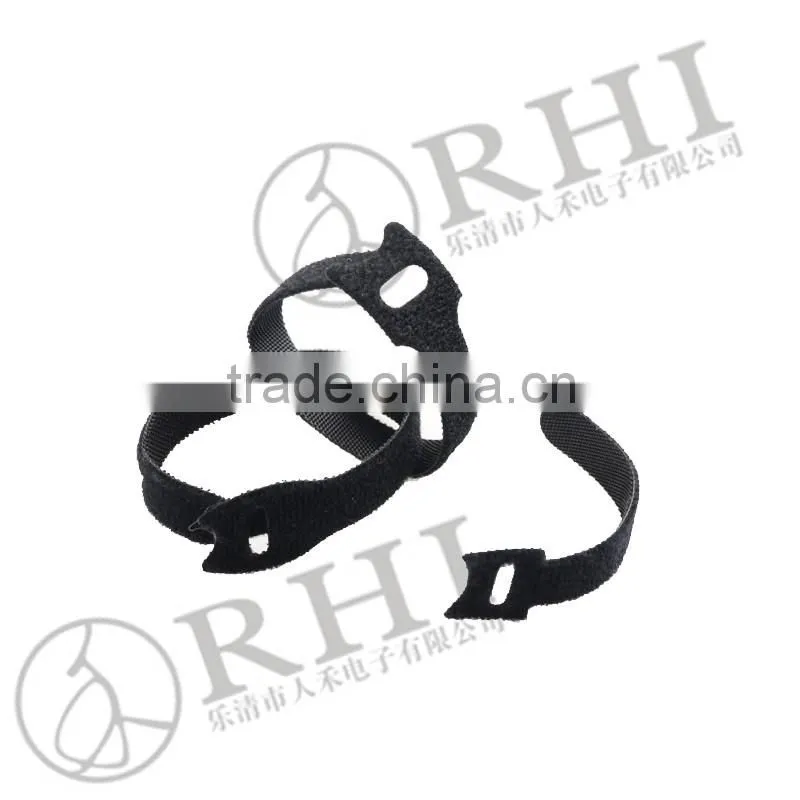 Black,grey.white magic tape,nylon magic cable ties
