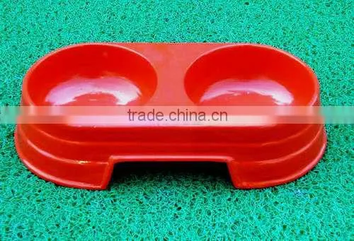 Cast iron dog feeder bowl, pet bowl set