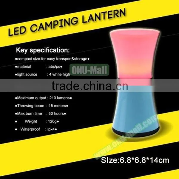Portable Camping Lantern for Outdoor Lighting with Carabiner Hook, Hot Sales LED Camping Lanterns