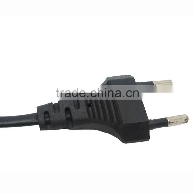 China hot sales 2 pin plug power cord cable