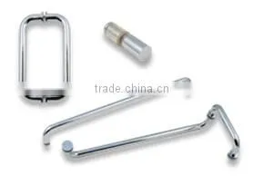 Chrome Hardware Frameless Shower Door 3/8" Clear Glass