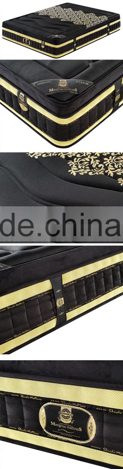 double side 3d 5 zone pocket spring mattress with top