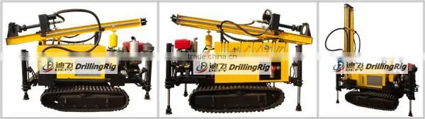 DFQ-100 Top Hammer Shallow Well Drilling Rig for Rocky Mountains