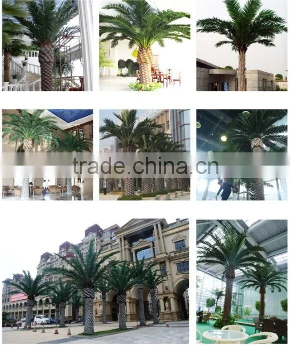 garden decor artificial date palm tree with fiberglass
