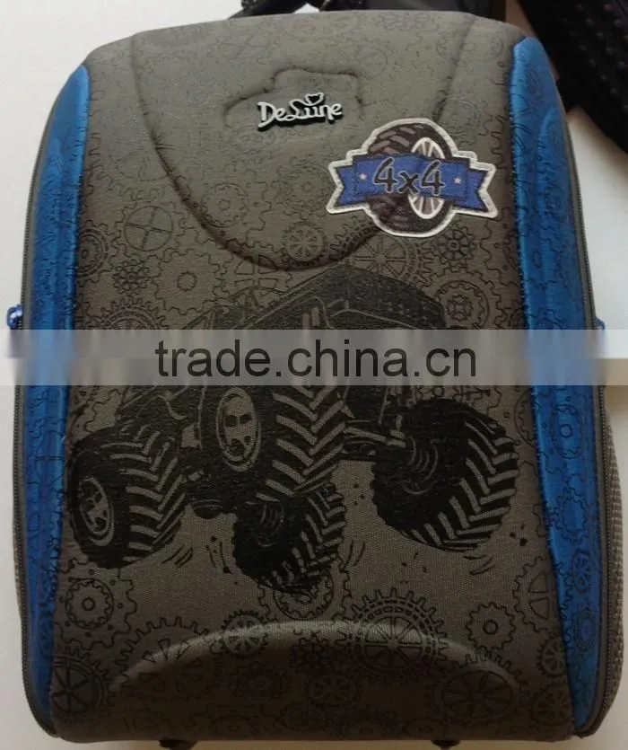 Football print boys school bags for kids EVA school backpack