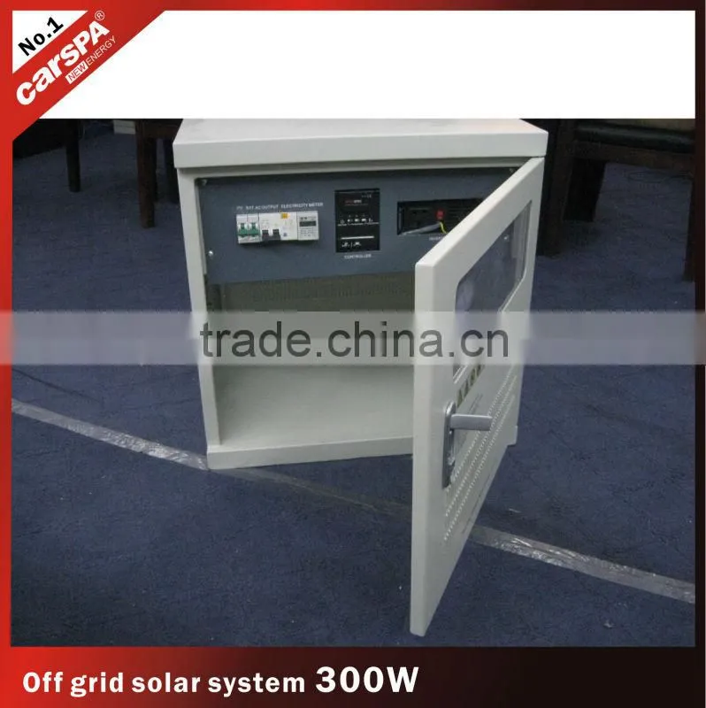 300W DC/AC solar power supply system,off grid solar system for home
