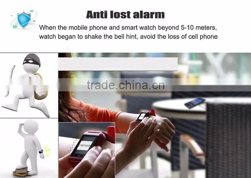 Wrist Watch for Samsung S4/Note 2/Note 3 HTC LG Huawei Xiaomi Android Phone Smartphones U8 Bluetooth Smart Watch