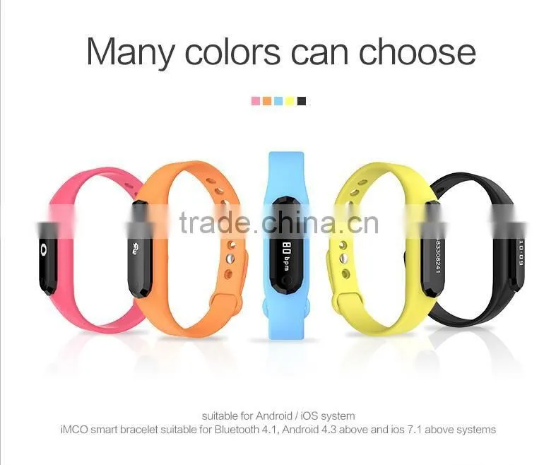 China cheap low energy waterproof smart bracelet pedometer intelligent wrist band fitness Customized Oem Silicone TPU Wristband