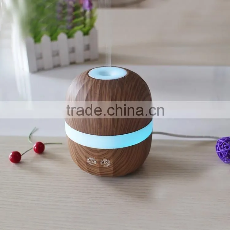 Home Appliances Humidifier Wood Grain Colorful Night Light Aroma Diffuser Machine