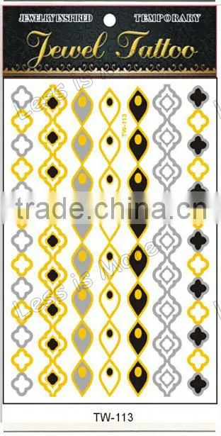 Water transfer Body art flash temporary tattoo, flash tattoo