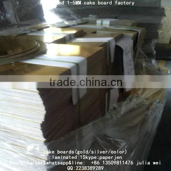 Golden/Silver Cakeboard Thick Cardboard 2.5mm Recycled paper cake board