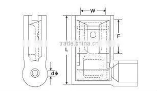 Insulated flag femaleTerminal FLDNY 2-187