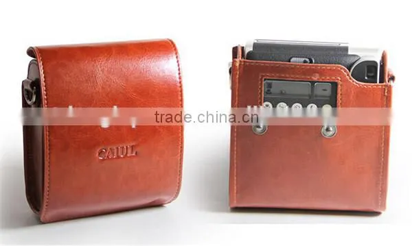 Fujifilm Instax PU leather Camera Bag With Strap For Mini90 Camera Use