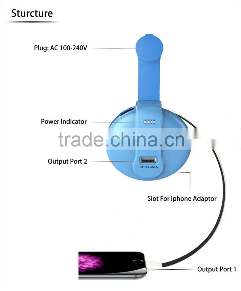 NEW!!cute Mr charger power bank 2600mAh back up charger battery can use to gift