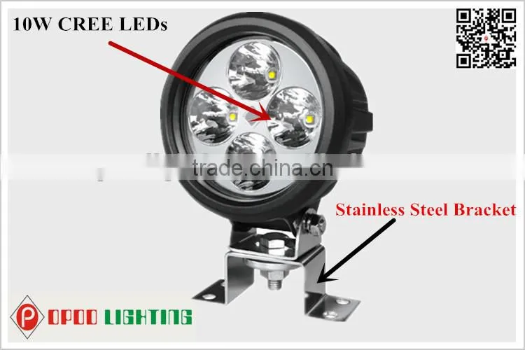 High performance 40w led work light, 4.7'' 40w led work light for offroad 4x4 auto parts