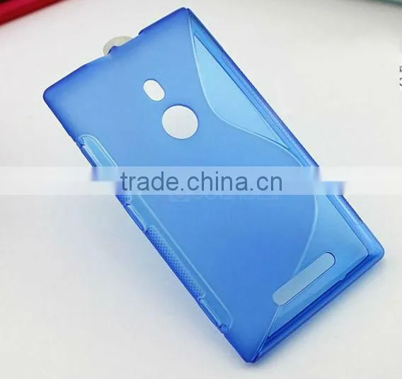 Hot sale S Line simple design TPU Case for Nokia Lumia 925 Soft Gel Skin Case Cover