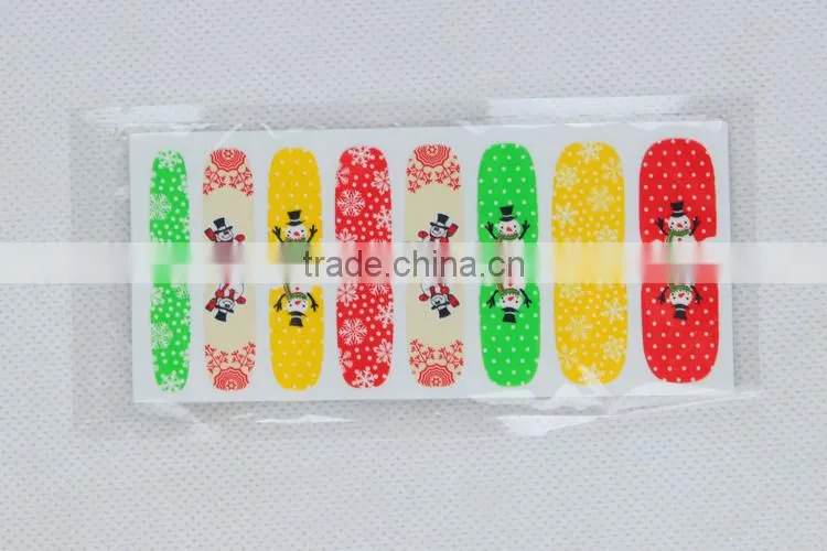 OEM Christmas Theme 3D Nial Sticker Nail Polish Sticker