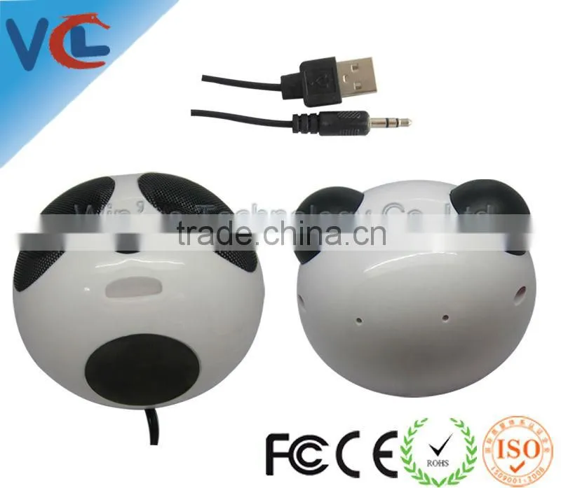ISO factory Fancy Panda shaped USB Speaker
