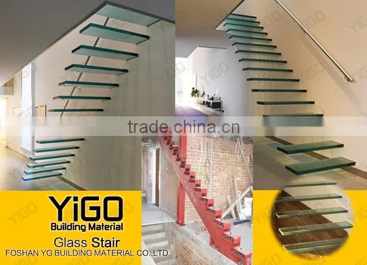 floating stairs/steel folding stairs,floating glass stairs