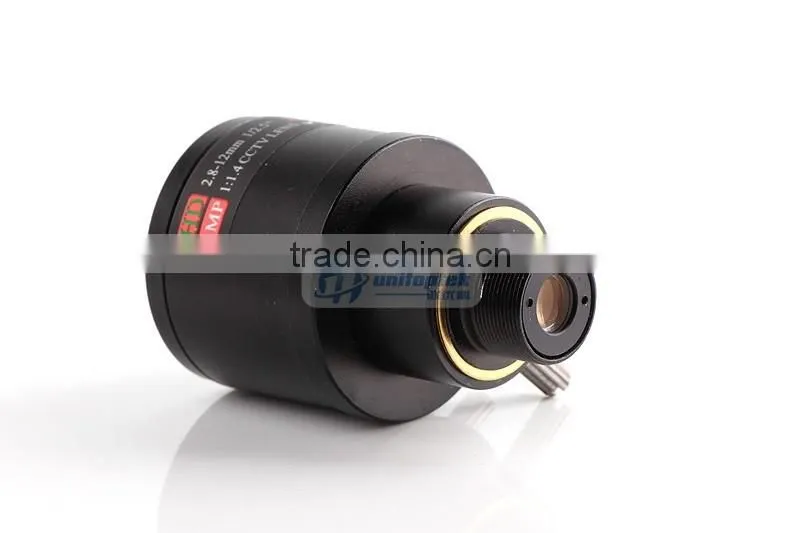 M12 Mount F1.4 3.0Megpixel Fixed Iris Lens With 2.8-12mm Manual Zoom