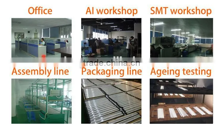 Aluminum profile indoor ceiling-mounted led office strip lights for office/shopping mall