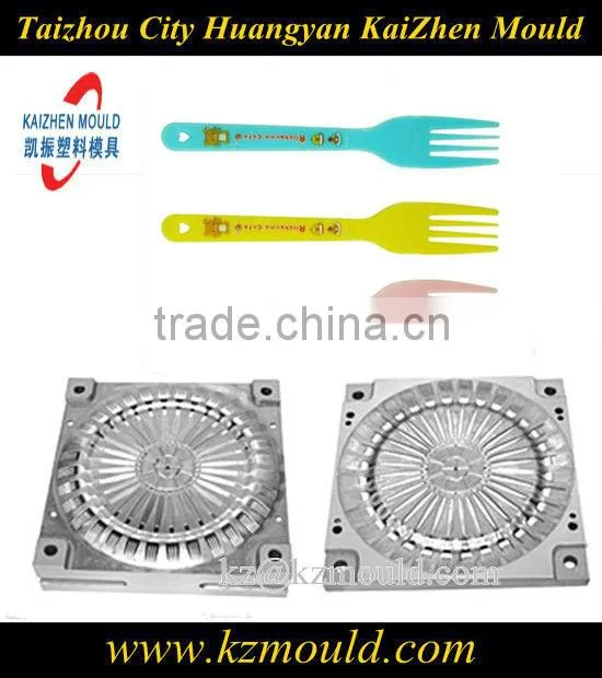 Plastic disposable fork molds plastic tableware molds