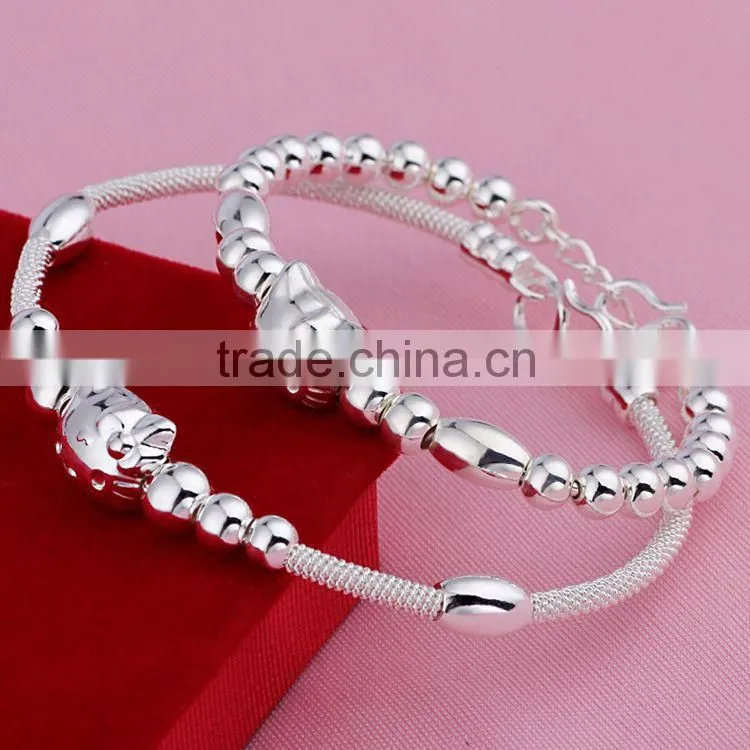 Factory supplier S990 Diverse silver fish shape bracelet