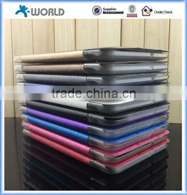 Folio Leather Case Clear Back Case with Stand for Samsung Galaxy Tab A 7.0, Leather Tablet Case for Samsung Tab A 7.0 (T280)