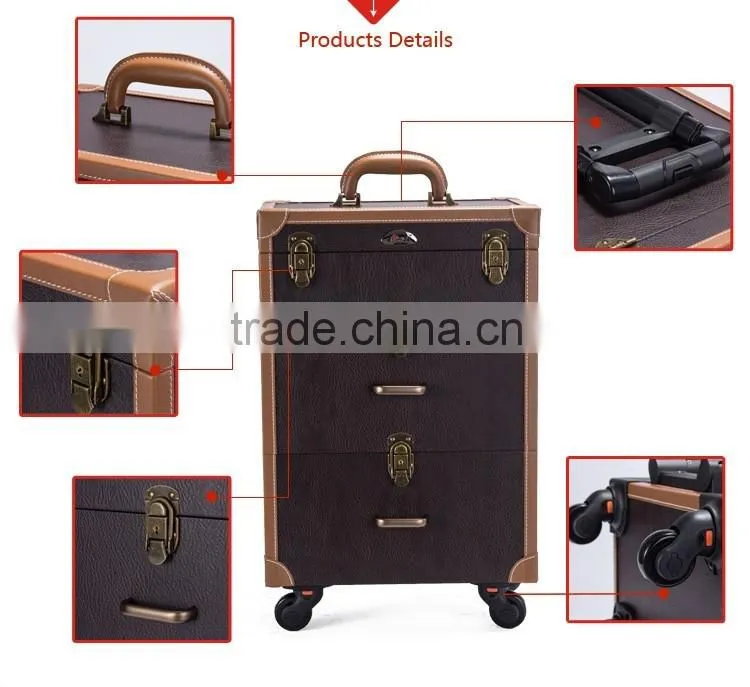 Multi-functional Leather Makeup Case