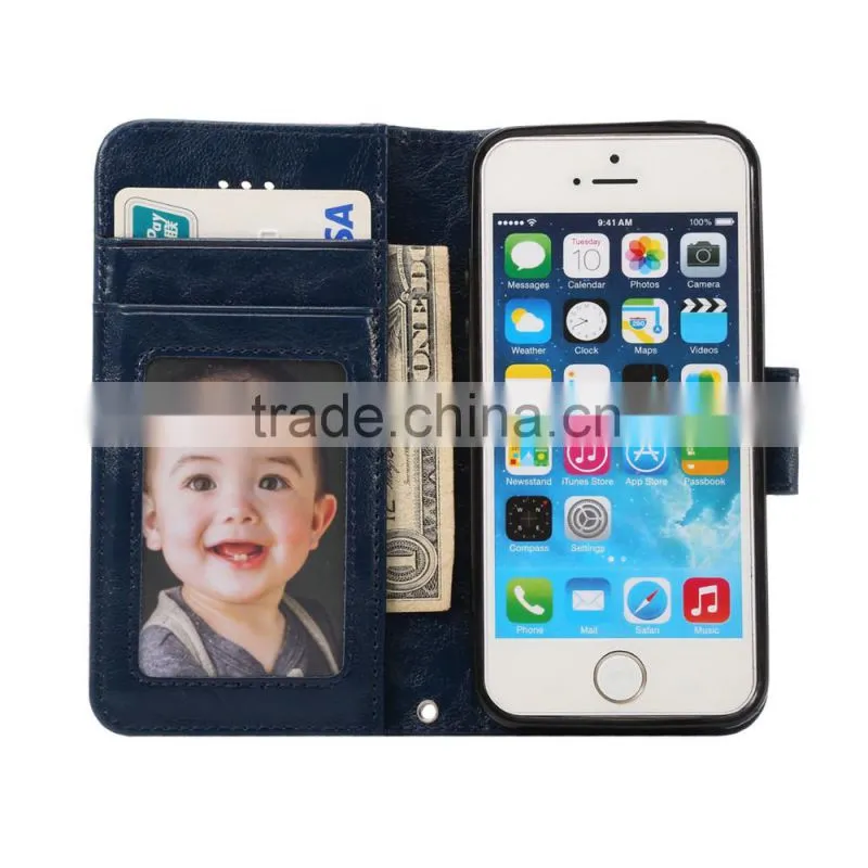 In Stock Leather Case Luxury Leather Mobile Phone Case Stand Leather Case for iphone