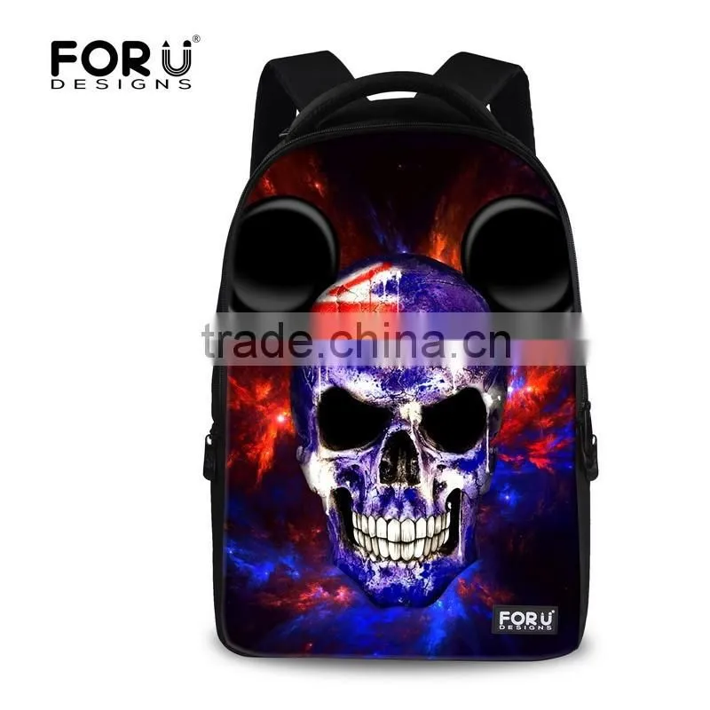 Novelty skull backpack,backpack school bag,color life backpack
