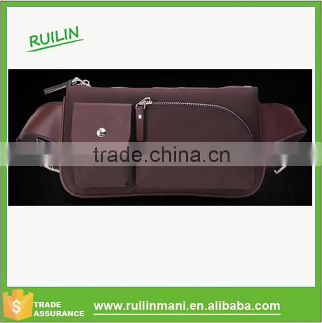 Men's Nylon fannypack rfid waist wallet with adjustable strap