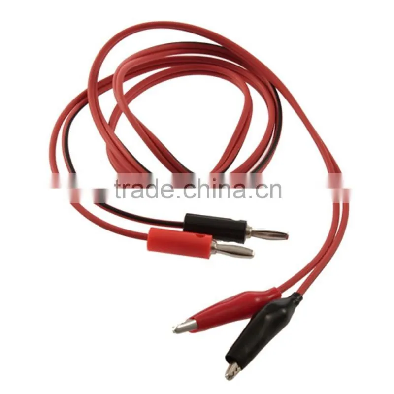 Digital Multimeter Alligator Crocdile Test Jump Lead Clip To Banana Plug Test Lead