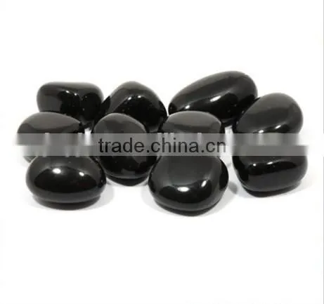High quanlity black obsidian stone beads for jewelry making