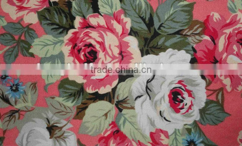 100%cotton printed poplin fabrics with flowers