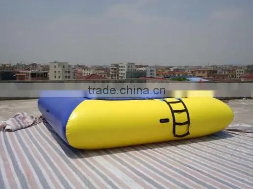 square heavy duty inflatable trampoline on water inflatable games