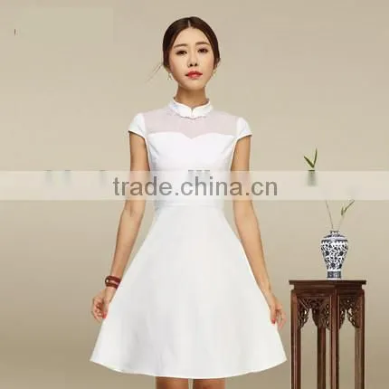 White collar small pure and fresh and dress