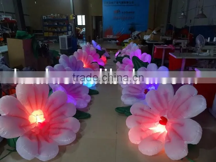 lighted inflatable flowers for decoration