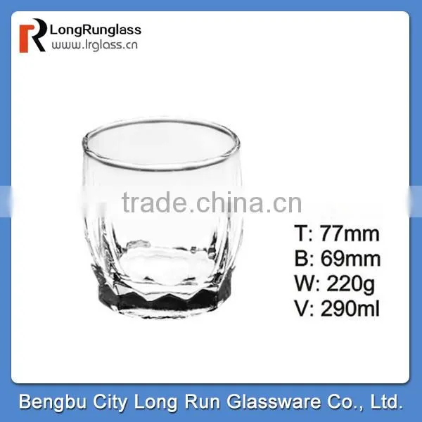 LongRun 210ml different shape handmade drinking glass cup homeuse glassware whoesale