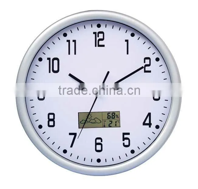 Clock with weather forecast