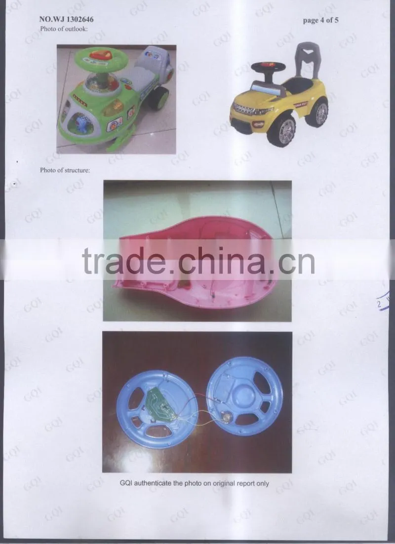 New Hot sale new 4 wheels kids plastic car slide scooter carrier ride on car Q01-2