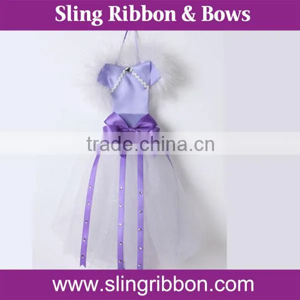 Pink Ribbon Trims With Butterfly Flower Wholesale