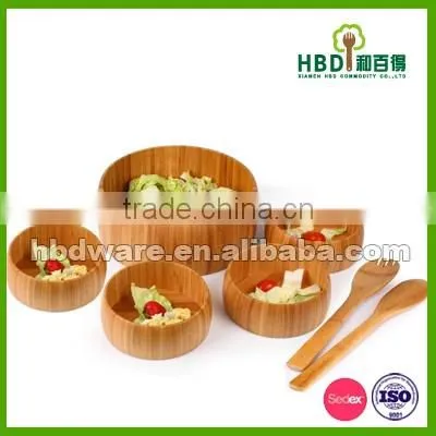 Unique bamboo large salad bowl