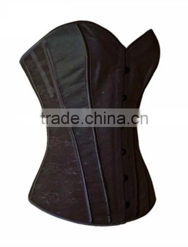 Overbust pattern corset plain white corset top to wear ouot