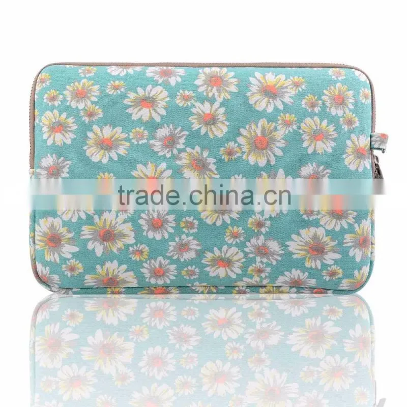 2016 Canvas sleeve with bag For Macbook/Laptop air pro retina 13";manufacturers Sleeve For ipad Macbook Air Pro 9.7/11/12/13/15"