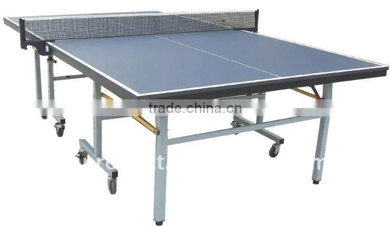Factory price 16mm MDF indoor table tennis table folding up table tennis table with wheels