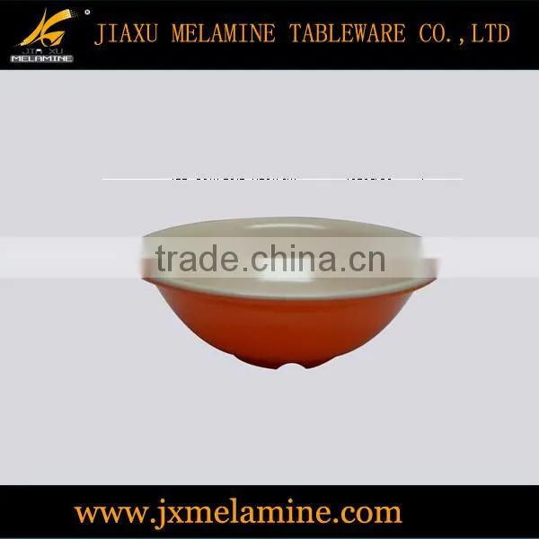 7" melamine ware twin color bowl